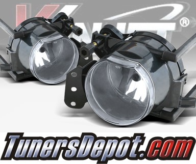 WINJET® OEM Style Fog Light Kit (Clear) - 04-09 BMW 525i 5 Series E60 (OEM Replacement Only)