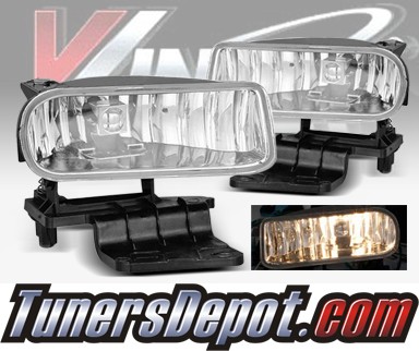 WINJET® OEM Style Fog Light Kit (Smoke) - 00-06 Chevy Suburban (OEM Replacement Only)