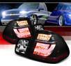 Sonar® LED Tail Lights (Black) - 02-05 BMW 325i E46 4dr Sedan (w/ Strip Style)