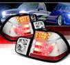 Sonar® LED Tail Lights (Chrome) - 02-05 BMW 325i E46 4dr Sedan (w/ Strip Style)