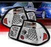 Sonar® LED Tail Lights (Chrome) - 02-05 BMW 325i E46 4dr Sedan