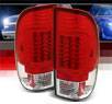 Sonar® LED Tail Lights (Red/Clear) - 99-07 Ford F-550 F550 (Gen 2)