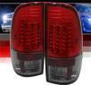 Sonar® LED Tail Lights (Red/Smoke) - 99-07 Ford F-450 F450 (Gen 2)