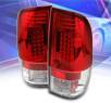 Sonar® LED Tail Lights (Red/Clear) - 99-07 Ford F550 F-550 Super Duty