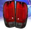 Sonar® LED Tail Lights (Red/Smoke) - 08-13 Ford F450 F-450 Super Duty
