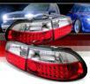 Sonar® LED Tail Lights (Red⁄Clear) - 92-95 Honda Civic 3dr.