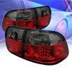 Sonar® LED Tail Lights (Red⁄Smoke) - 96-98 Honda Civic 4dr.