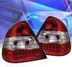 Sonar® LED Tail Lights (Red⁄Clear) - 96-00 Mercedes Benz C240 W202