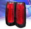 Sonar® LED Tail Lights (Red/Smoke) - 92-94 Chevy Blazer Full Size