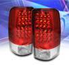 Sonar® LED Tail Lights (Red/Clear) - 00-06 GMC Yukon Denali (w/o barn doors)