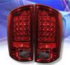 Sonar® LED Tail Lights (Red/Clear) - 02-06 Dodge Ram Pick-Up Truck