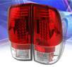 Sonar® LED Tail Lights (Red/Clear) - 99-07 Ford F-250 F250 Super Duty