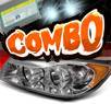 HID Xenon + Sonar® Halo Projector Headlights - 06-08 BMW 325i E91 4dr Wagon