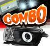 HID Xenon + Sonar® CCFL Halo Projector Headlights (Black) - 10-13 Chevy Camaro