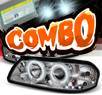 HID Xenon + Sonar® CCFL Halo Projector Headlights - 00-05 Chevy Impala