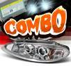 HID Xenon + Sonar® Halo Projector Headlights - 98-04 Dodge Intrepid