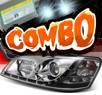 HID Xenon + Sonar® DRL LED Projector Headlights - 08-10 Pontiac G8