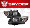 Sonar® Light Bar DRL Projector Headlights (Black) - 06-08 BMW 323i 4dr E90 (w⁄ Non AFS HID Only)