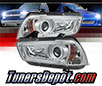 Sonar® Light Bar DRL Projector Headlights (Chrome) - 11-14 Dodge Charger (w/ HID Only)