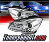 Sonar® Light Bar DRL Projector Headlights (Chrome) - 12-15 Mercedes Benz C350 2/4dr W204