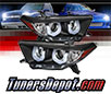 Sonar® Light Bar DRL Projector Headlights (Black) - 11-13 Toyota Highlander