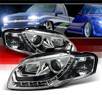 Sonar® DRL LED Projector Headlights - 06-08 Audi A4 (Exc. Convertible)