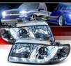Sonar® DRL LED Projector Headlights - 95-99 Audi A4 with 2 piece headlight