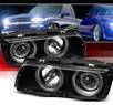 Sonar® Halo Projector Headlights (Black) - 95-98 BMW 750il E38
