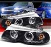 Sonar® Halo Projector Headlights (Black) - 99-01 BMW 325Ci E46 Convertible