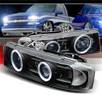 Sonar® Halo Projector Headlights (Black) - 95-04 Chevy Astro Van