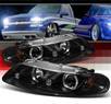 Sonar® Halo Projector Headlights (Black) - 97-00 Dodge Avenger