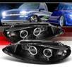 Sonar® Halo Projector Headlights (Black) - 98-04 Dodge Intrepid