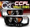 Sonar® CCFL Halo Projector Headlights (Black) - 02-05 Dodge Ram 1500 Pickup