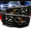 Sonar® Halo Projector Headlights (Smoke) - 02-05 Dodge Ram 1500 Pickup
