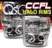 Sonar® LED CCFL Halo Projector Headlights - 08-10 Ford F-250 F250