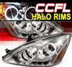 Sonar® LED CCFL Halo Projector Headlights - 03-07 Honda Accord