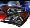 Sonar® DRL LED Halo Projector Headlights (Black) - 10-12 Hyundai Genesis 2dr Coupe