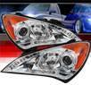 Sonar® DRL LED Halo Projector Headlights - 10-12 Hyundai Genesis 2dr Coupe