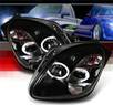 Sonar® Halo Projector Headlights (Black) - 98-00 Mercedes-Benz SLK200 R170 with Bosch Converter Harnesses