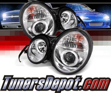 Sonar Halo Projector Headlights 9699 MercedesBenz E420 W210 without 