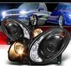 HID Xenon + Sonar® DRL LED Projector Headlights (Black) - 03-06 Mercedes Benz E500 W211 (w/o Stock HID)
