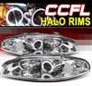 Sonar® CCFL Halo Projector Headlights - 95-96 Mitsubishi Eclipse