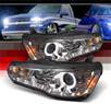 Sonar® DRL LED Halo Projector Headlights (Smoke) - 08-13 Mitsubishi Lancer Evolution EVO X (w/o Stock HID)