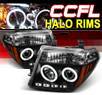 Sonar® LED CCFL Halo Projector Headlights (Black) - 05-08 Nissan Frontier