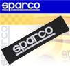 Sparco® Seat Belt Shoulder Pad - 2&quto; ALCANTARA (Black)