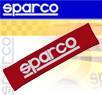 Sparco® Seat Belt Shoulder Pad - 2&quto; ALCANTARA (Red)
