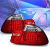 KS® LED Tail Lights (Red⁄Clear) - 99-01 BMW 323Ci E46 2dr. exc. Convertible
