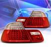 KS® LED Tail Lights (Red/Clear) - 00-01 BMW 325Ci Convertible E46
