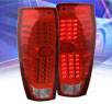 KS® LED Tail Lights (Red/Clear) - 02-06 Chevy Avalanche