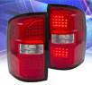 KS® LED Tail Lights (Red⁄Clear) - 14-15 GMC Sierra